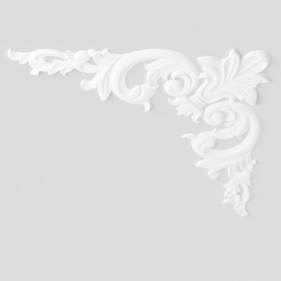 Classical Lace Decoration Low-Poly 3D Model