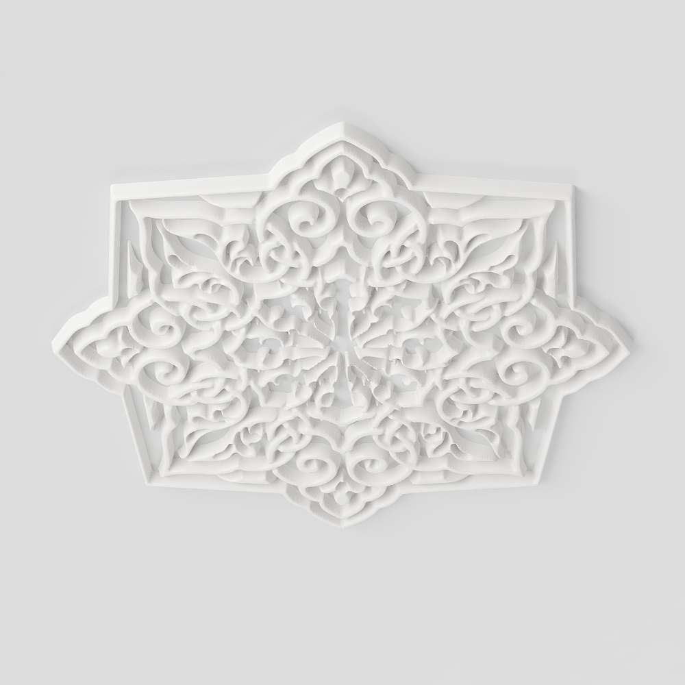 European carved corner flower ceiling