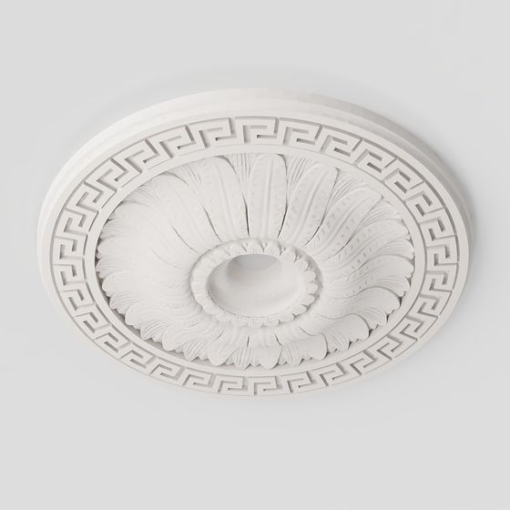 Elegant Low-Poly Ceiling Décor 3D model