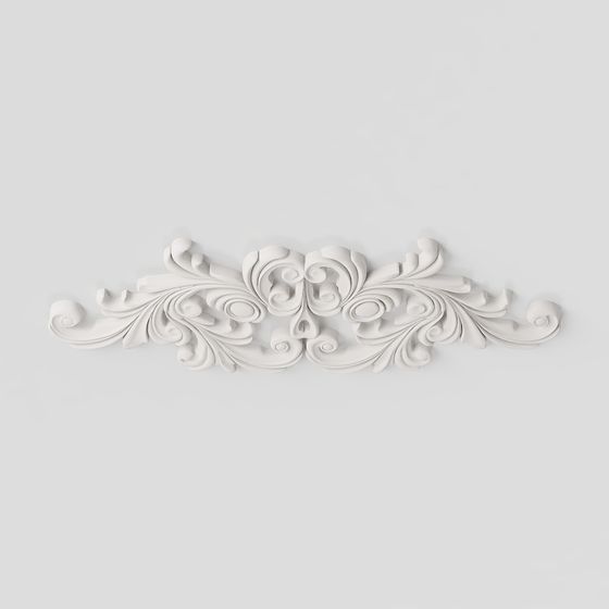 Elegant Low Polygon Wall Ornament 3D model