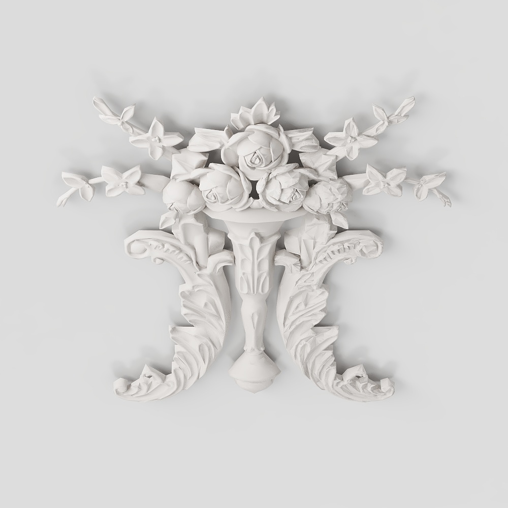 French plaster carving