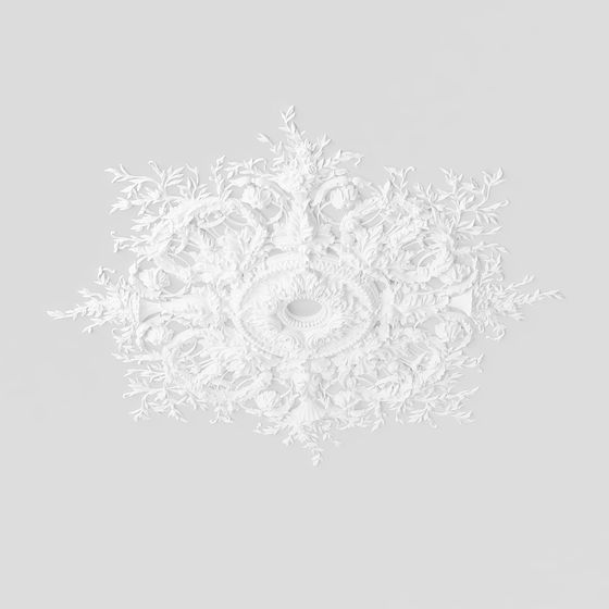 Elegant Floral Ceiling Decoration 3D model