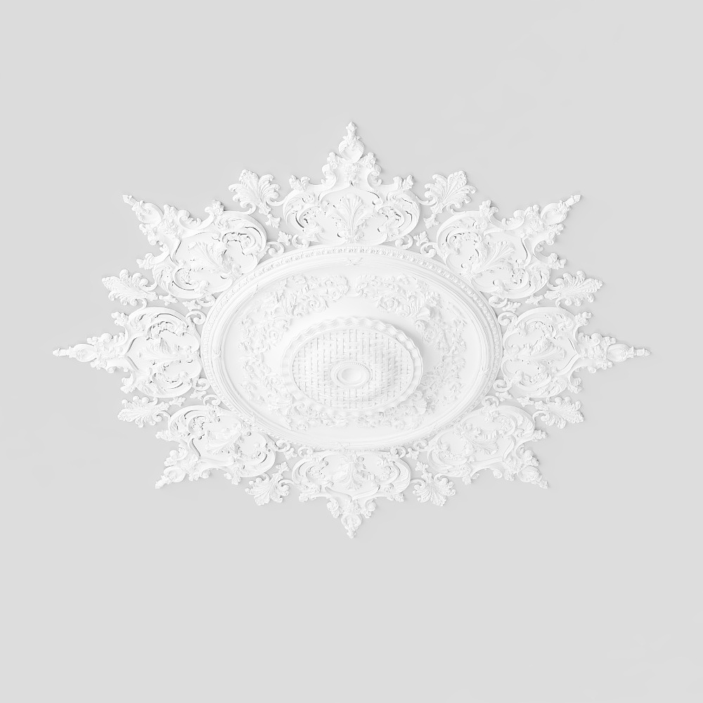 Simple European Carved Ceiling