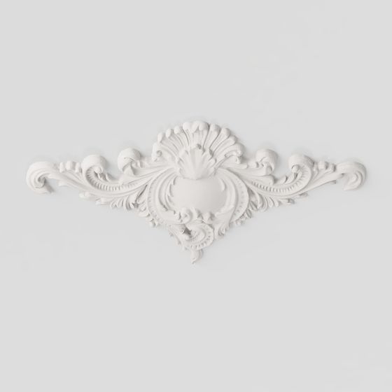 Elegant Decorative Ceiling Corner 3D model