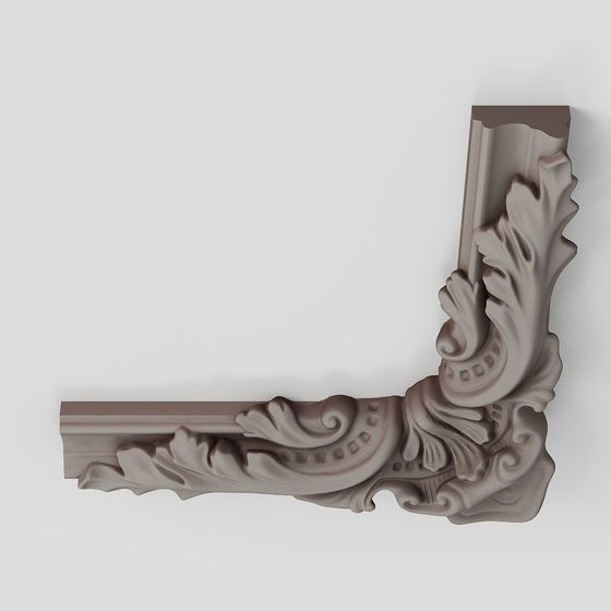 Elegant Low-Polygon Architectural Corner Column 3D Model