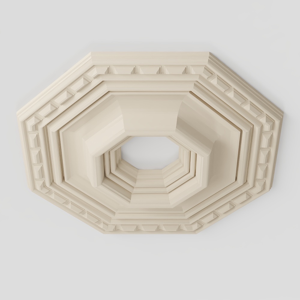 European carved lamp panel