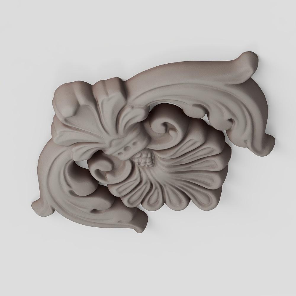 Simple European Carved Ceiling