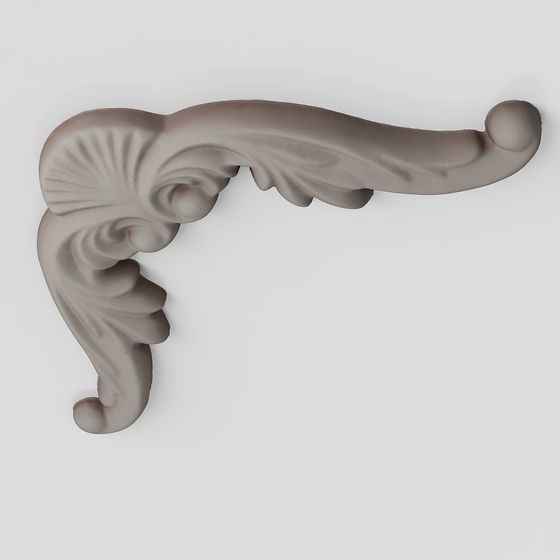 Elegant Classical Lace Decoration 3D model