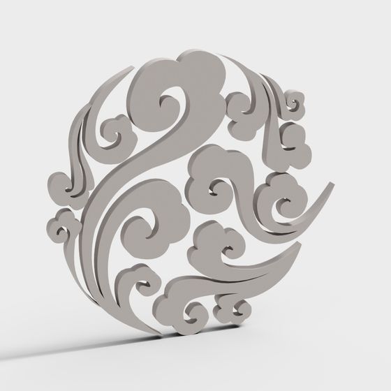 Cloud Roll Decoration 3D model
