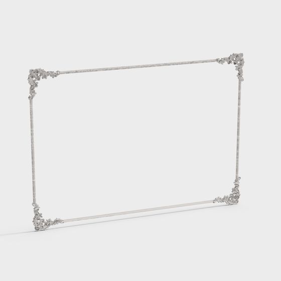 Gilded Elegance Frame 3D model