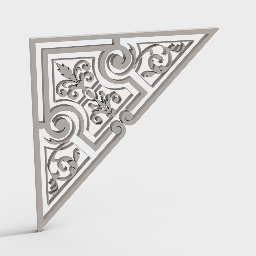 New Chinese style carved horn flower