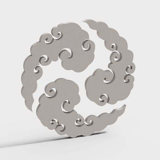 Low Poly Cloudy Sky 3D model