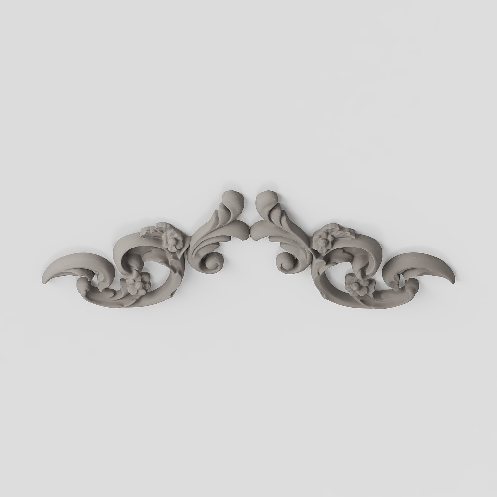 Simple European Carved Ceiling