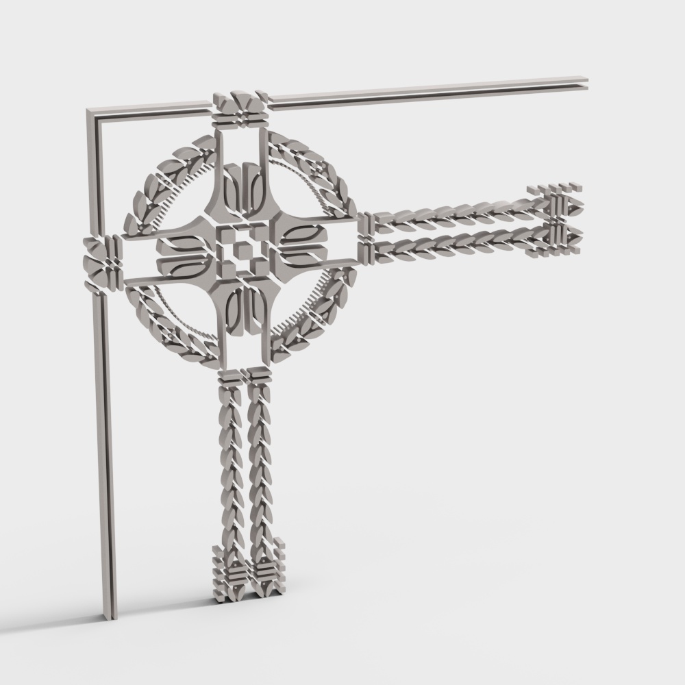Geometric Fusion Gate 3D Model
