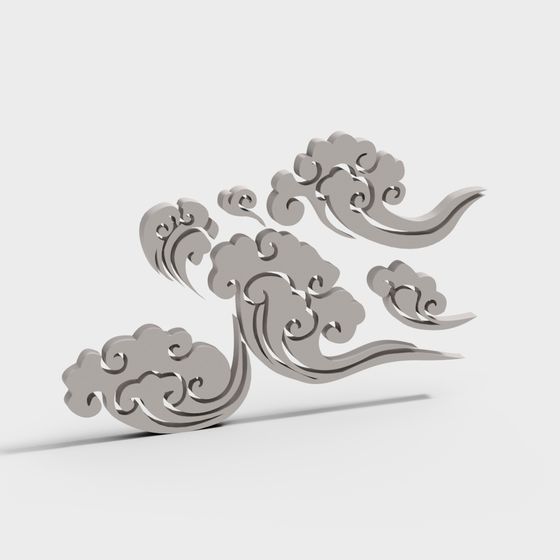 Blissful Cloud 3D model for Creative Projects