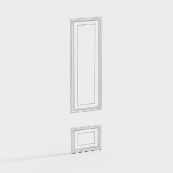 Elegant Minimalist 3D Wall Model