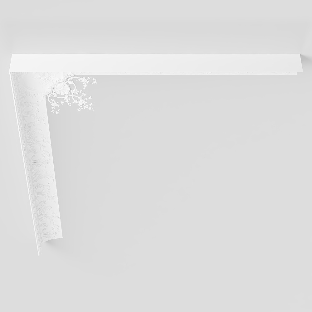 European style gypsum corner flower