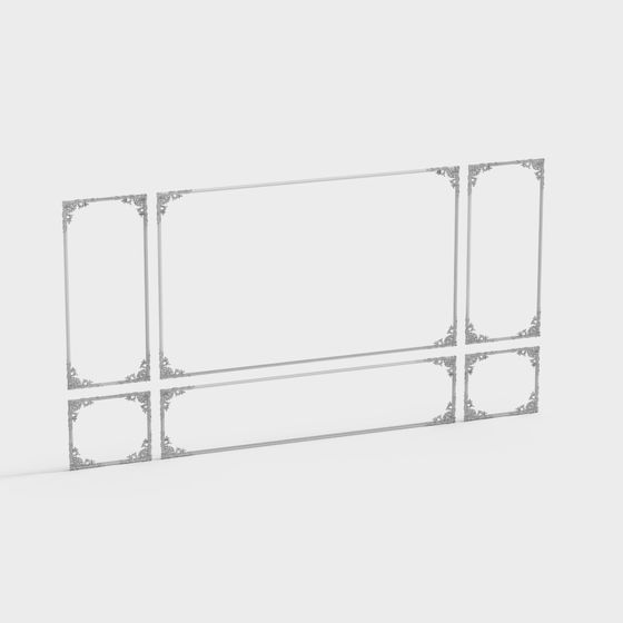 Vintage Frame Wall 3D Model