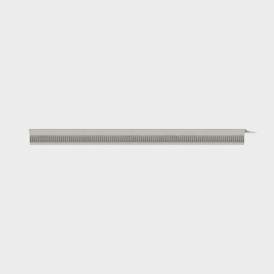 French Carved Plaster Line 3D Model in Gray