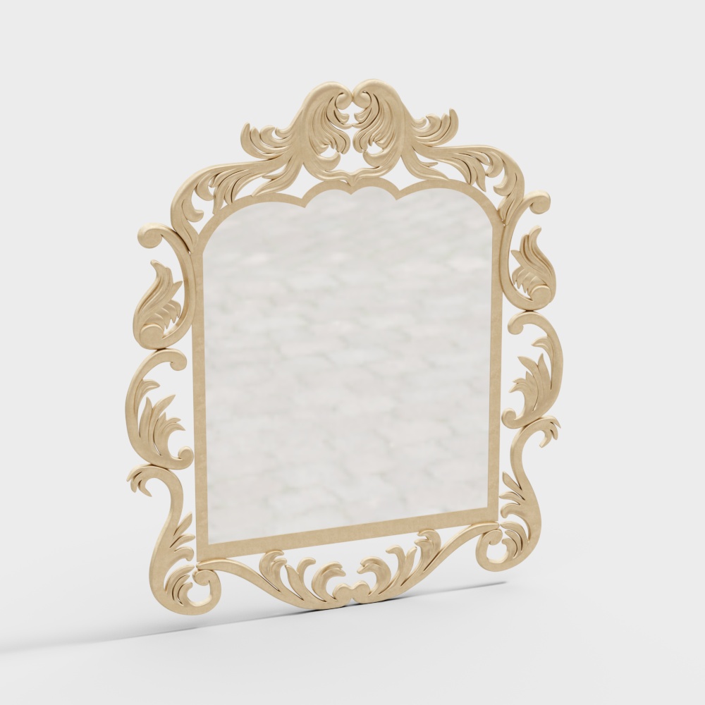 ヨーロッパスタイル彫刻装飾ミラー