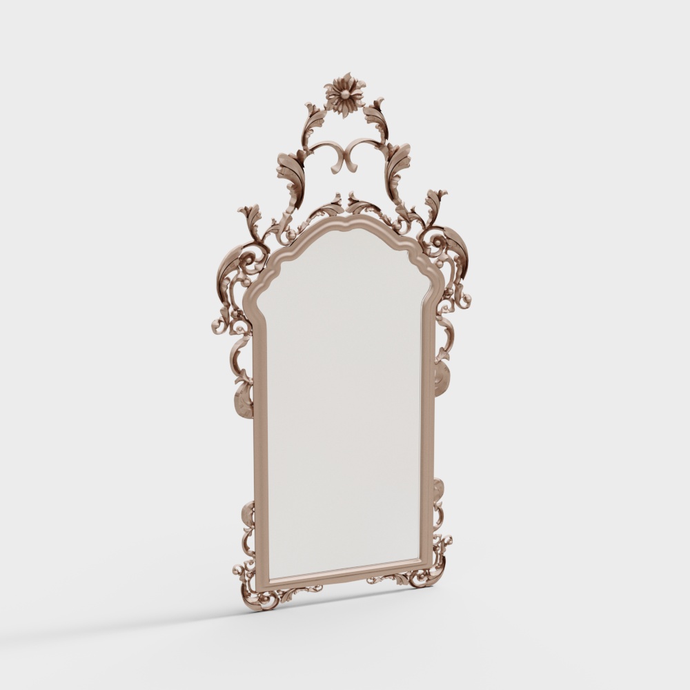 European-style carved mirror carvings