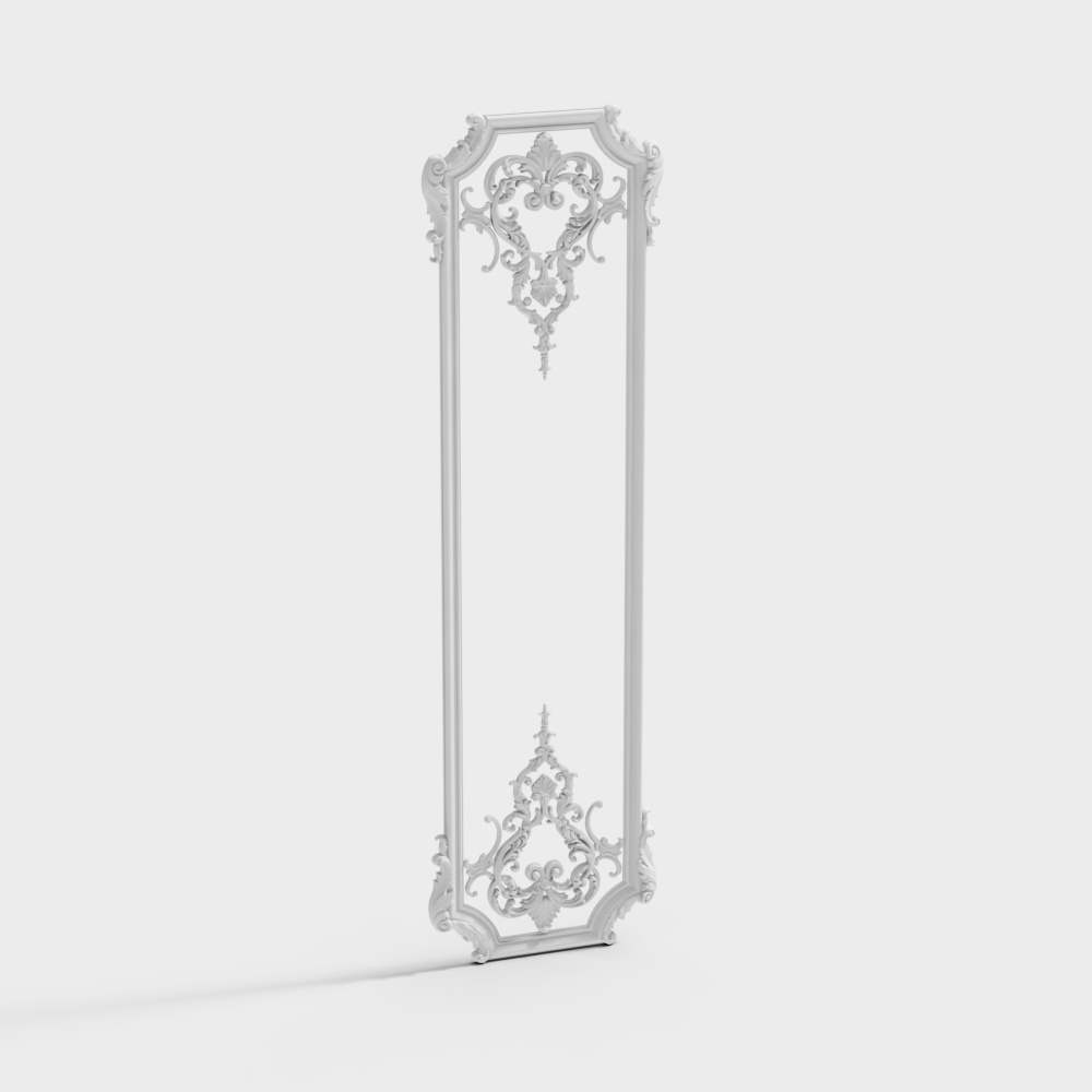 European style plaster line carving