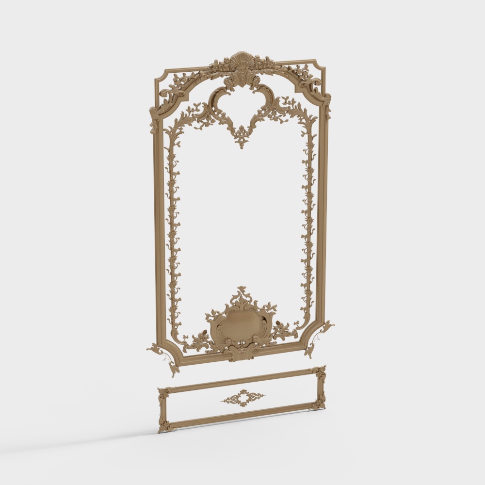 European style carved line wall panels