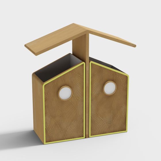 Artistic Birdhouse 3D Model