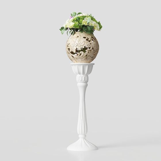 Elegant Garden Vase 3D model for Creative Projects