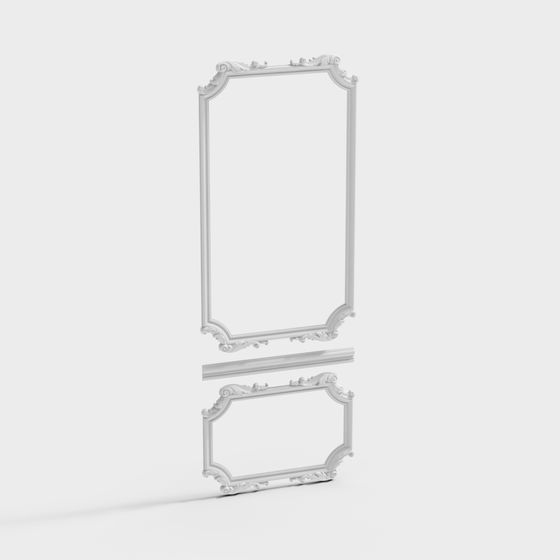 Classic Decorative Frame 3D model