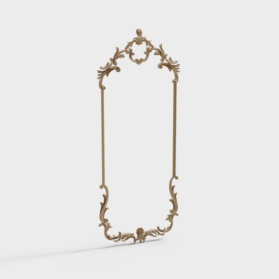 Exquisite Baroque Frame 3D model