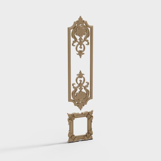 Classical Decorative Panel 3D model