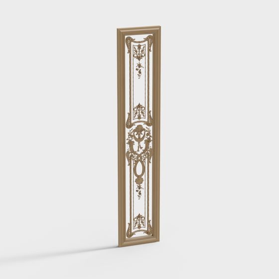 Vintage Door Frame 3D model