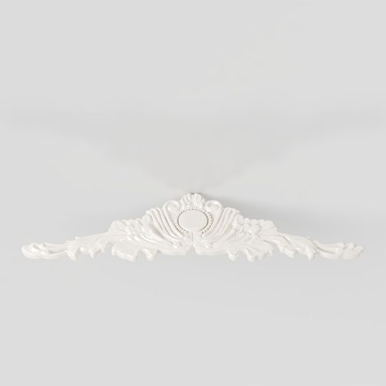 Stylish Low-Poly Ceiling Corner Decoration 3D model