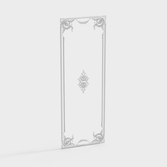 Royal Scrollwork Panel 3D model