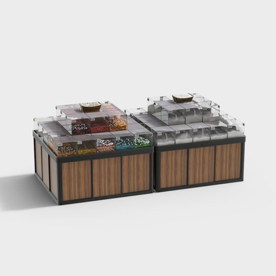 Colorful Candy Display Cabinet 3D model