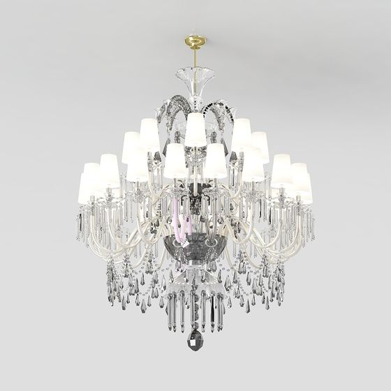 Crystal Elegance Chandelier 3D model