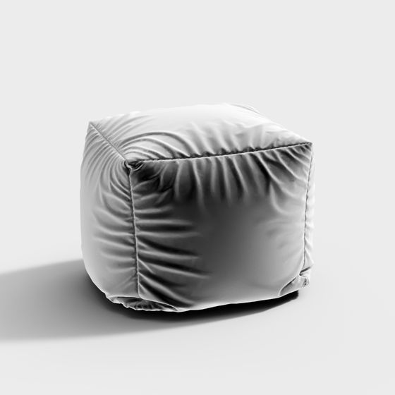 Cozy Cube Low-Poly 3D model for Modern Spaces