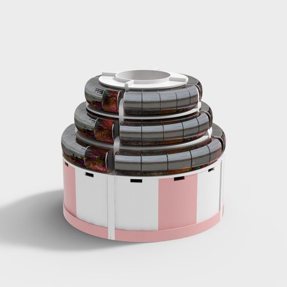 Futuristic Low-Poly and High-Detail 3D Model