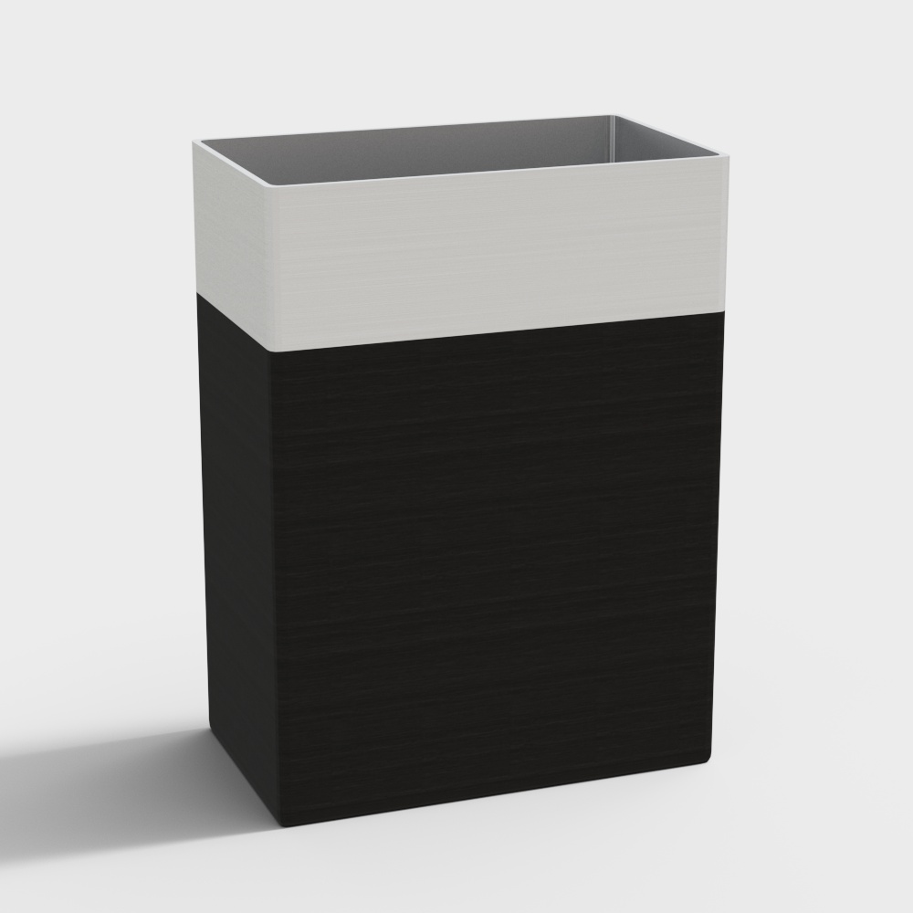 Stylish Minimalist Trash Bin 3D model
