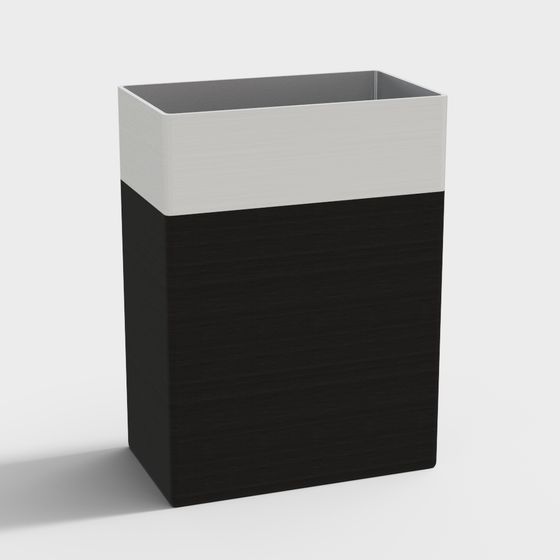 Stylish Minimalist Trash Bin 3D model