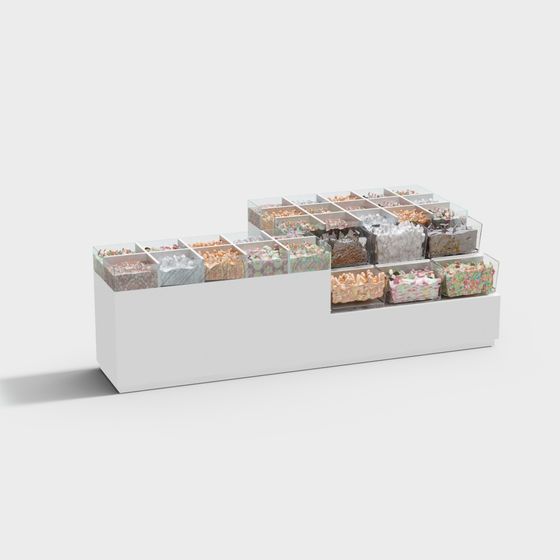 Vibrant Candy Counter 3D model for Creative Projects