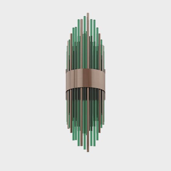 Forest Light Low-Polygon Chandelier 3D model