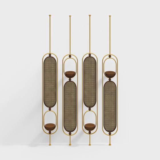 Golden Elegance Screen 3D model