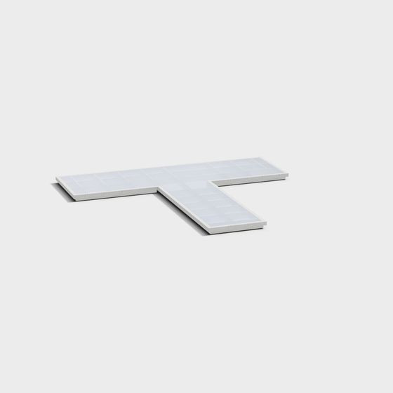 L-shaped Platform 3D model for Modern Design