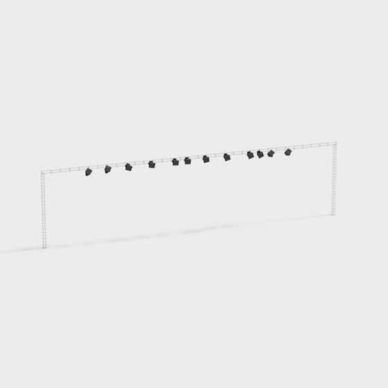 Stylish Low-Poly Light Stand 3D model