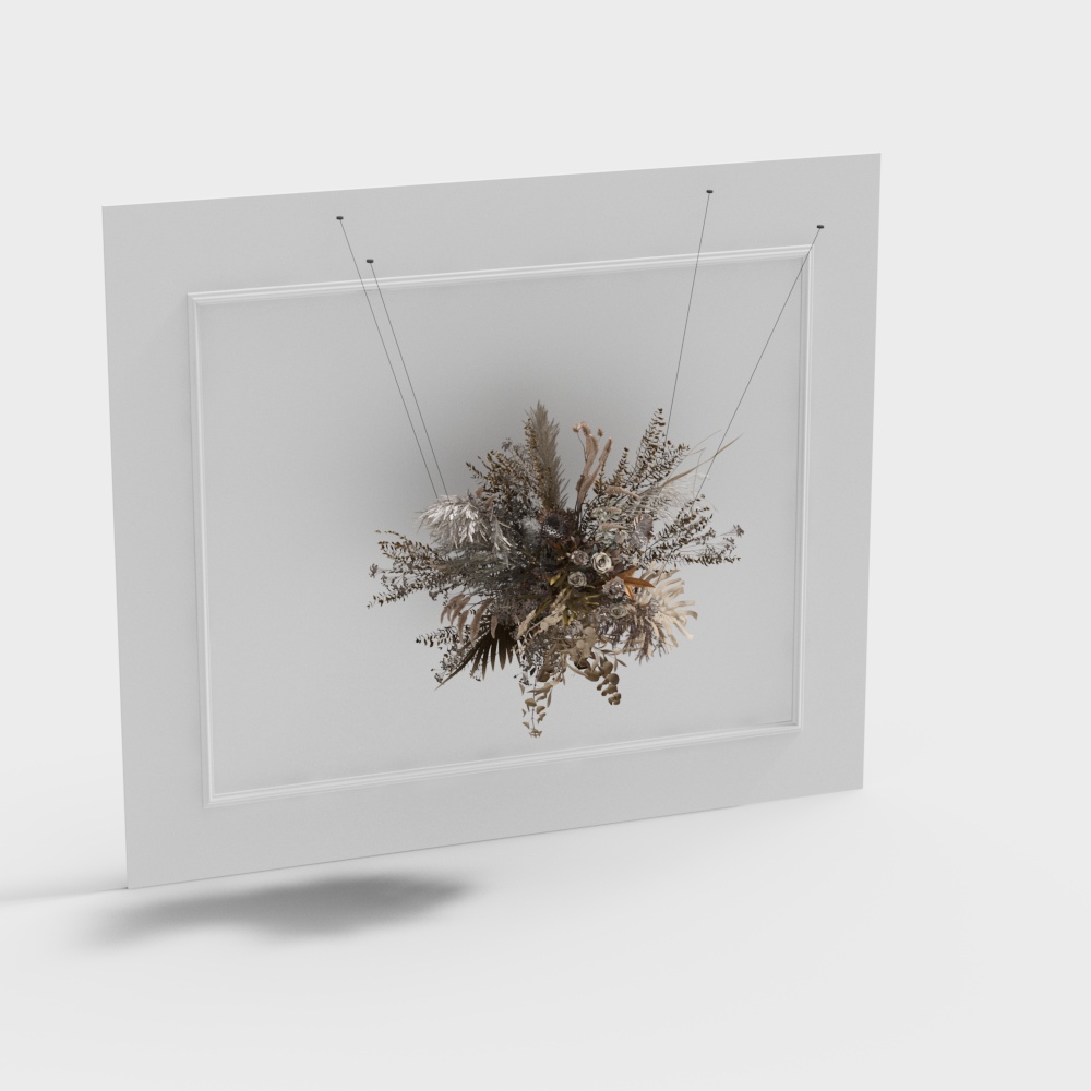 芝生の結婚式の花の装飾