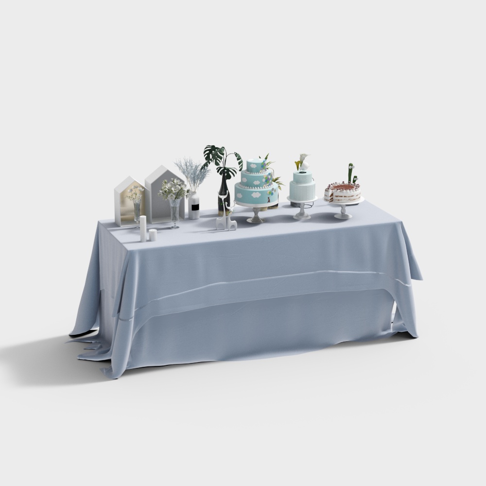 Party Table 3D model