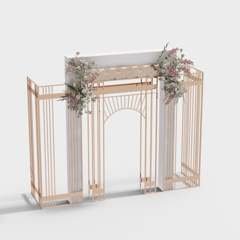 outdoor wedding flower door