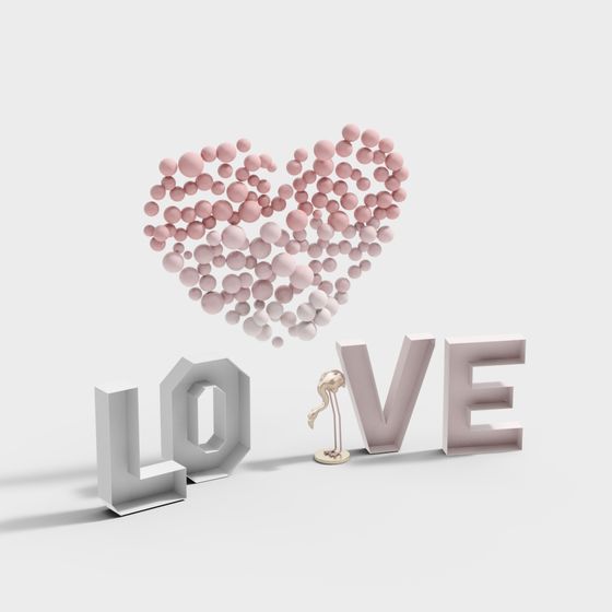 Love Heart 3D model